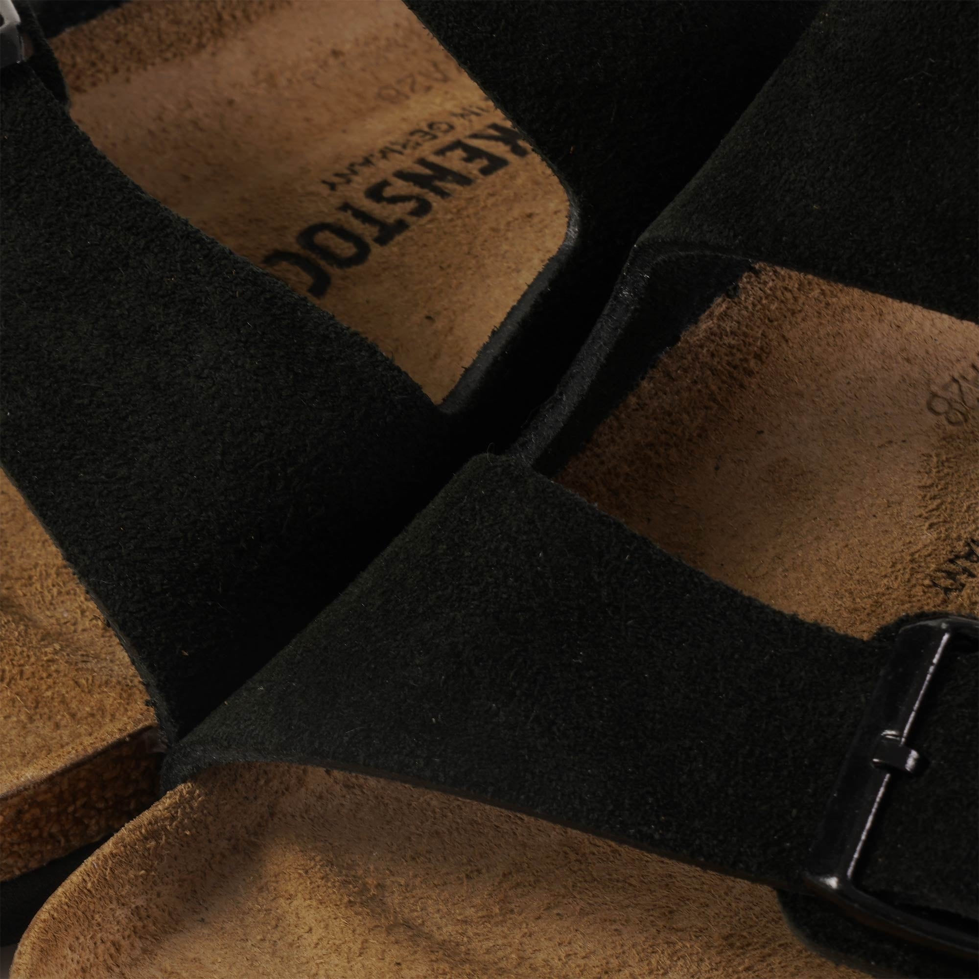 Birkenstock Womens Arizona Suede Leather - Black