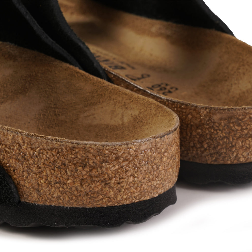 Birkenstock Womens Arizona Suede Leather - Black