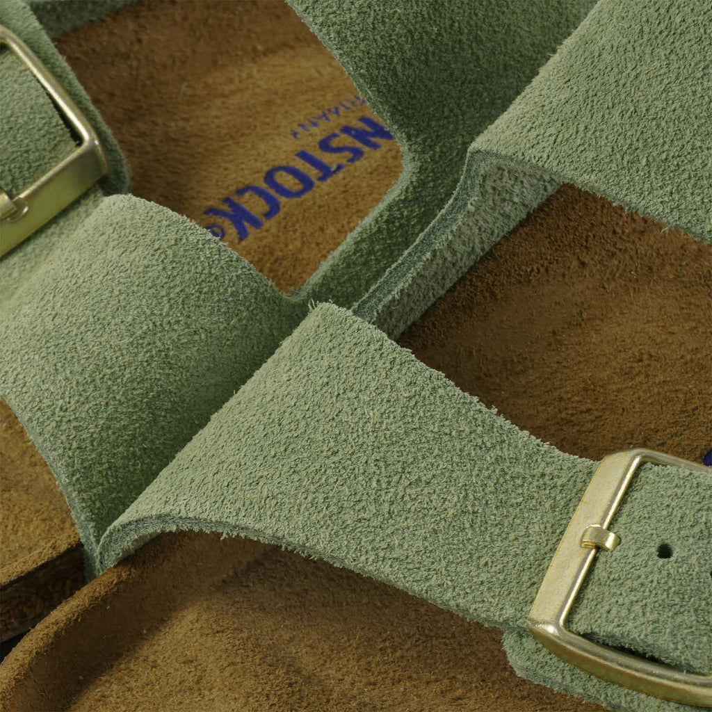 Birkenstock Womens Arizona Soft Footbed - Green Tea