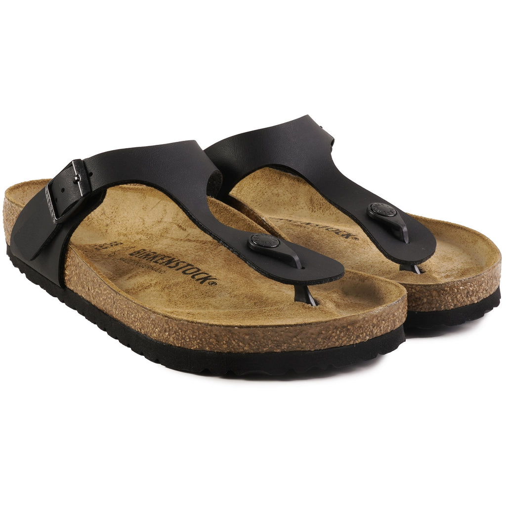 Birkenstock Womens Gizeh Birko-Flor - Black