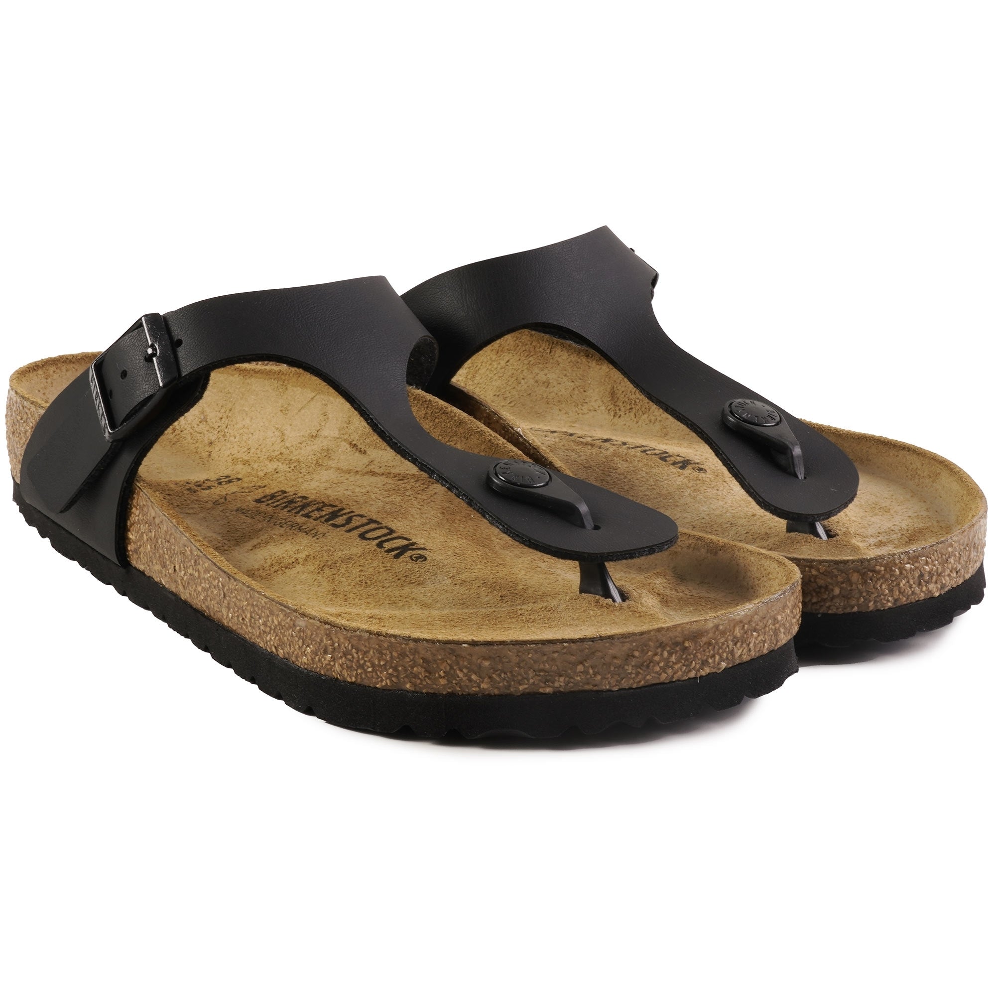Birkenstock Womens Gizeh Birko-Flor - Black