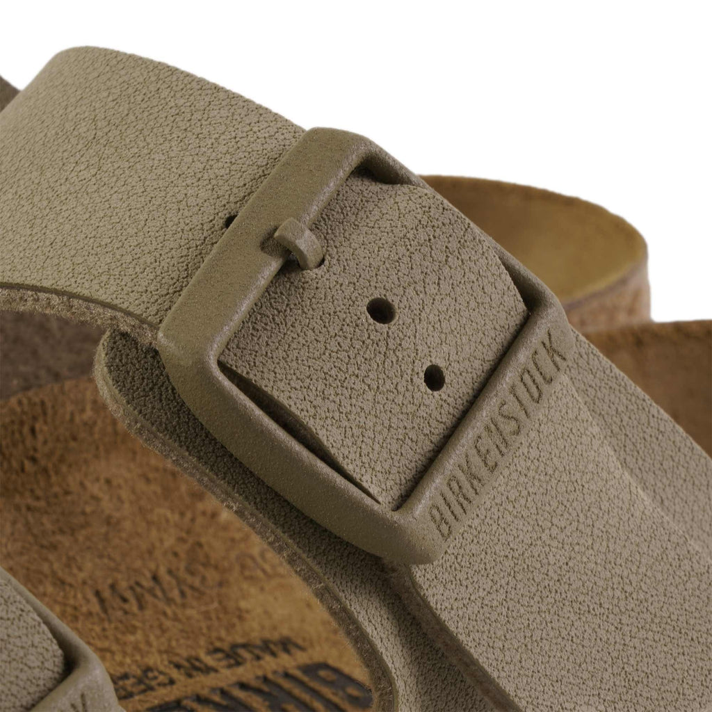 Birkenstock Womens Arizona Birko-Flor - Faded Khaki