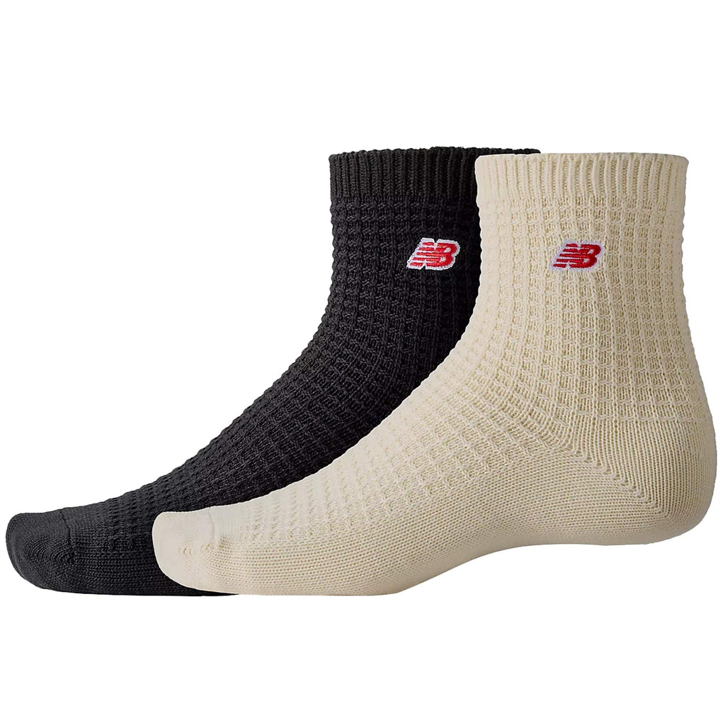 New Balance Waffle Knit Ankle Socks 2 Pack - Multi