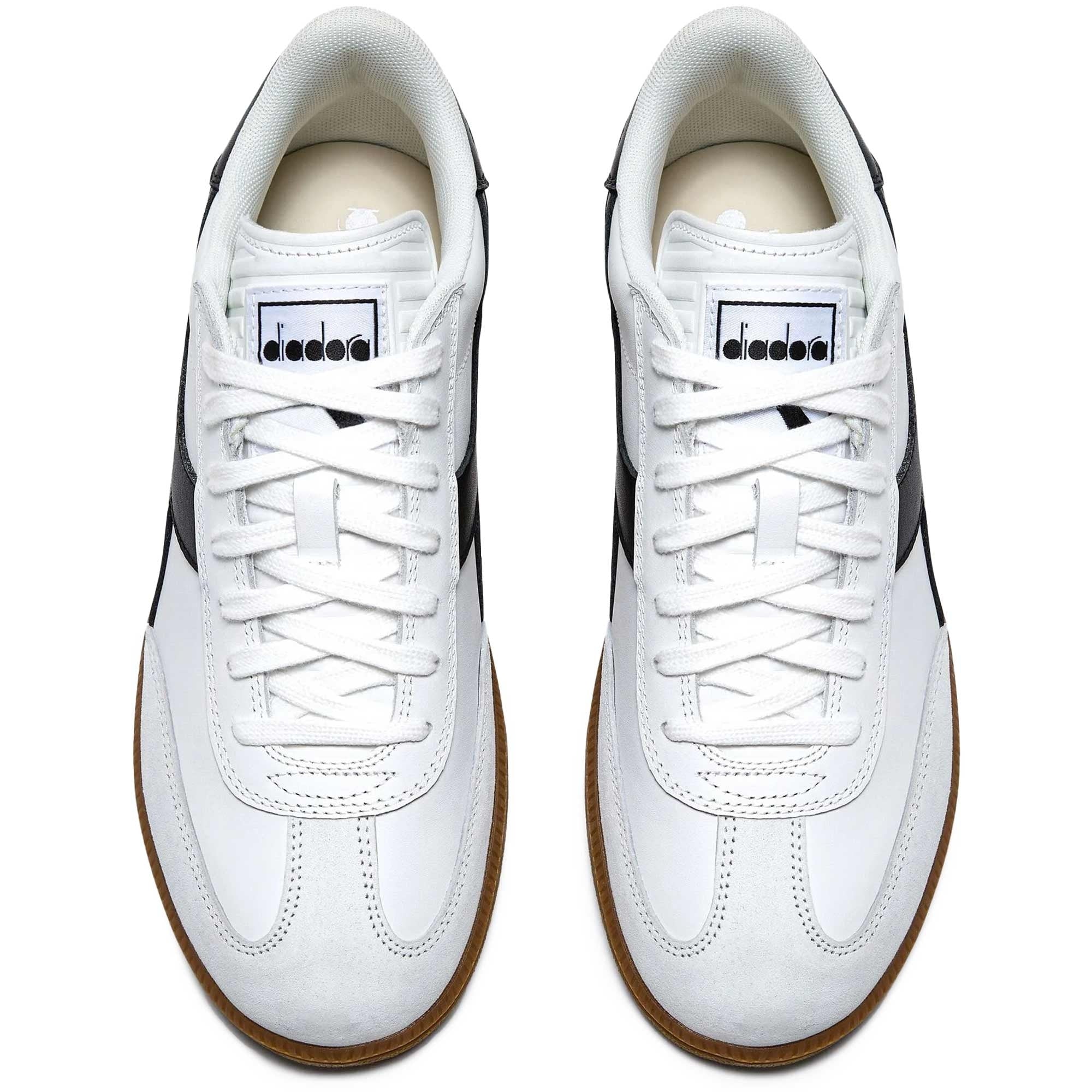 Diadora Trainer Leather - White and Black