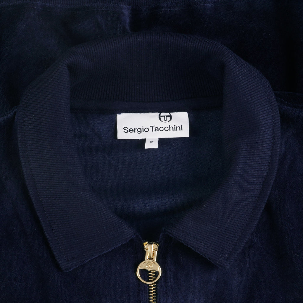 Sergio Tacchini Spencer Velour Track Top - Maritime