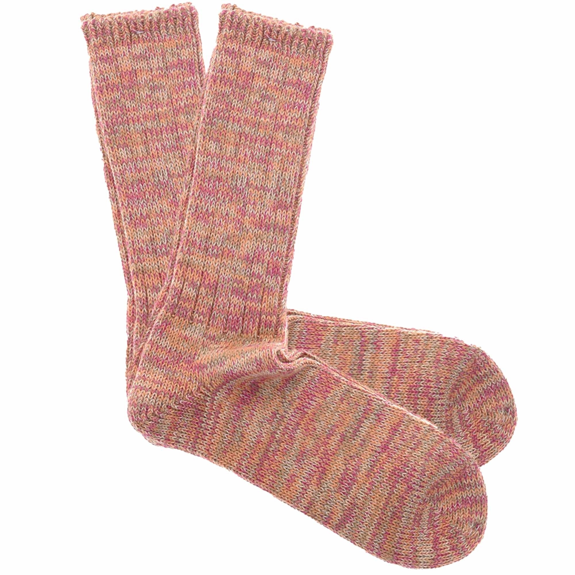 Anonymous Ism 5 Colour Mix Crew Socks - Orange