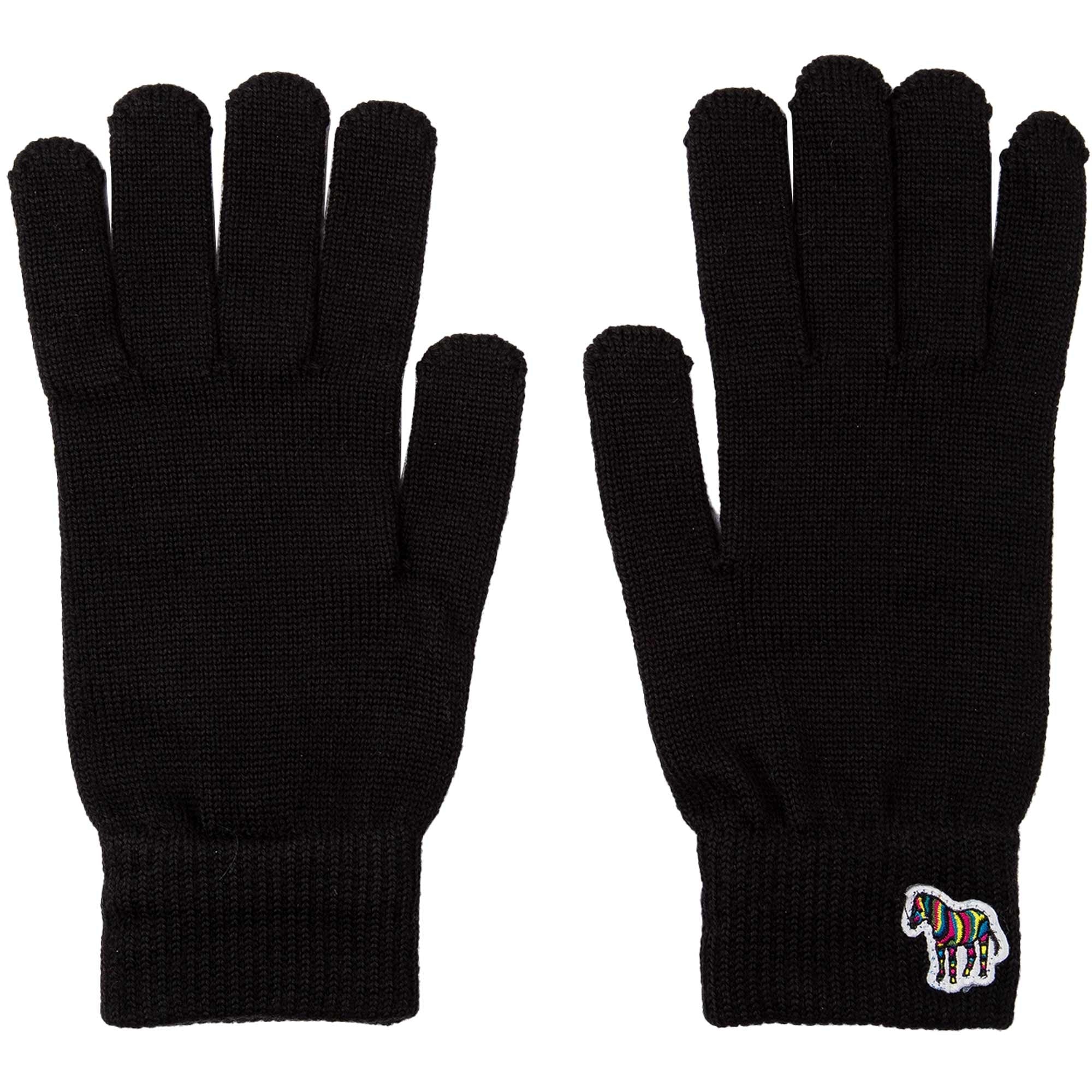 Paul Smith Logo Gloves - Black