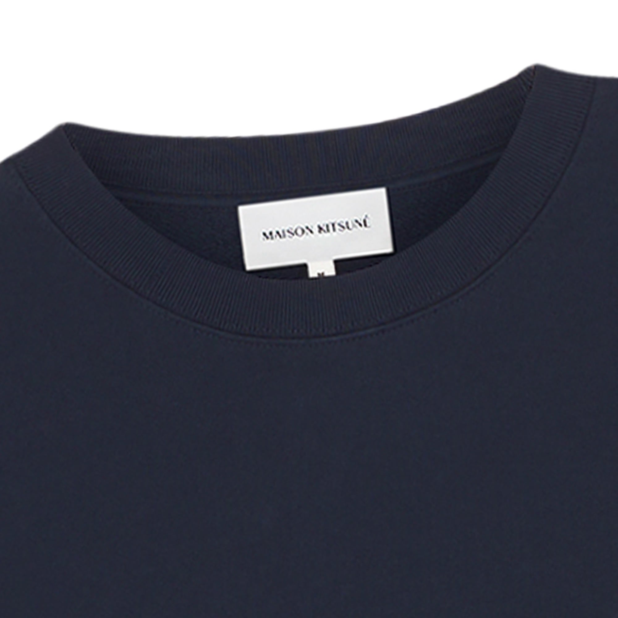 Maison Kitsune Fox Patch Logo Sweatshirt - Ink Blue