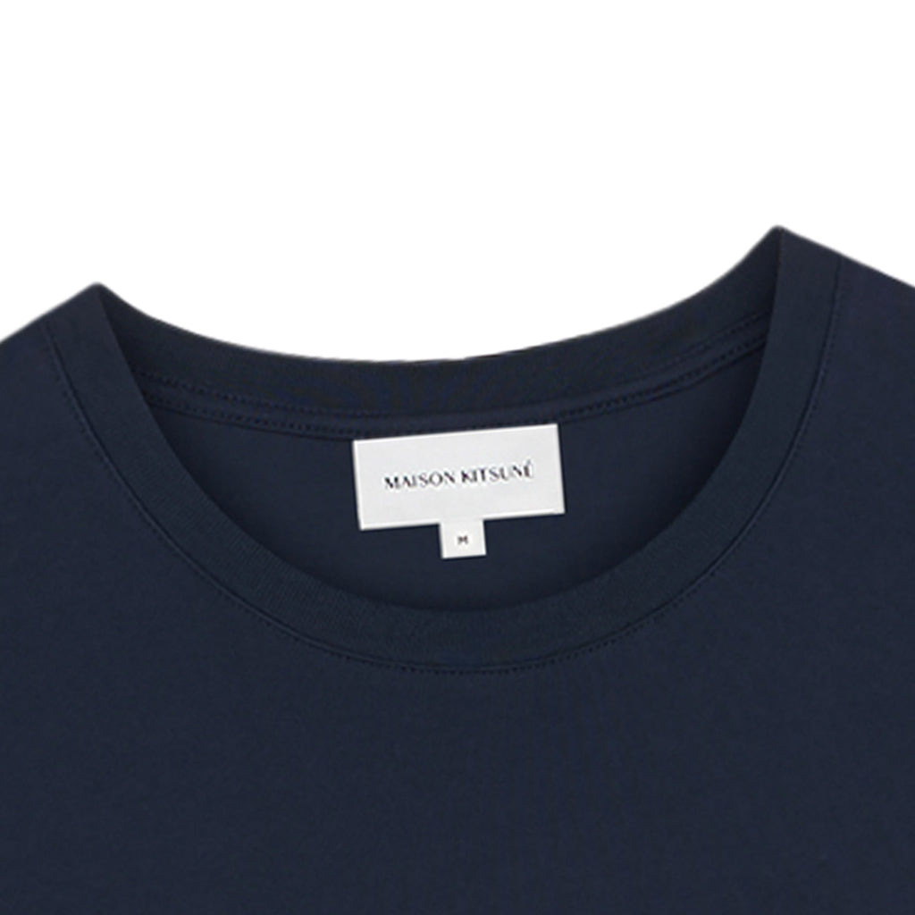 Maison Kitsune Fox Head Logo T-Shirt - Ink Blue