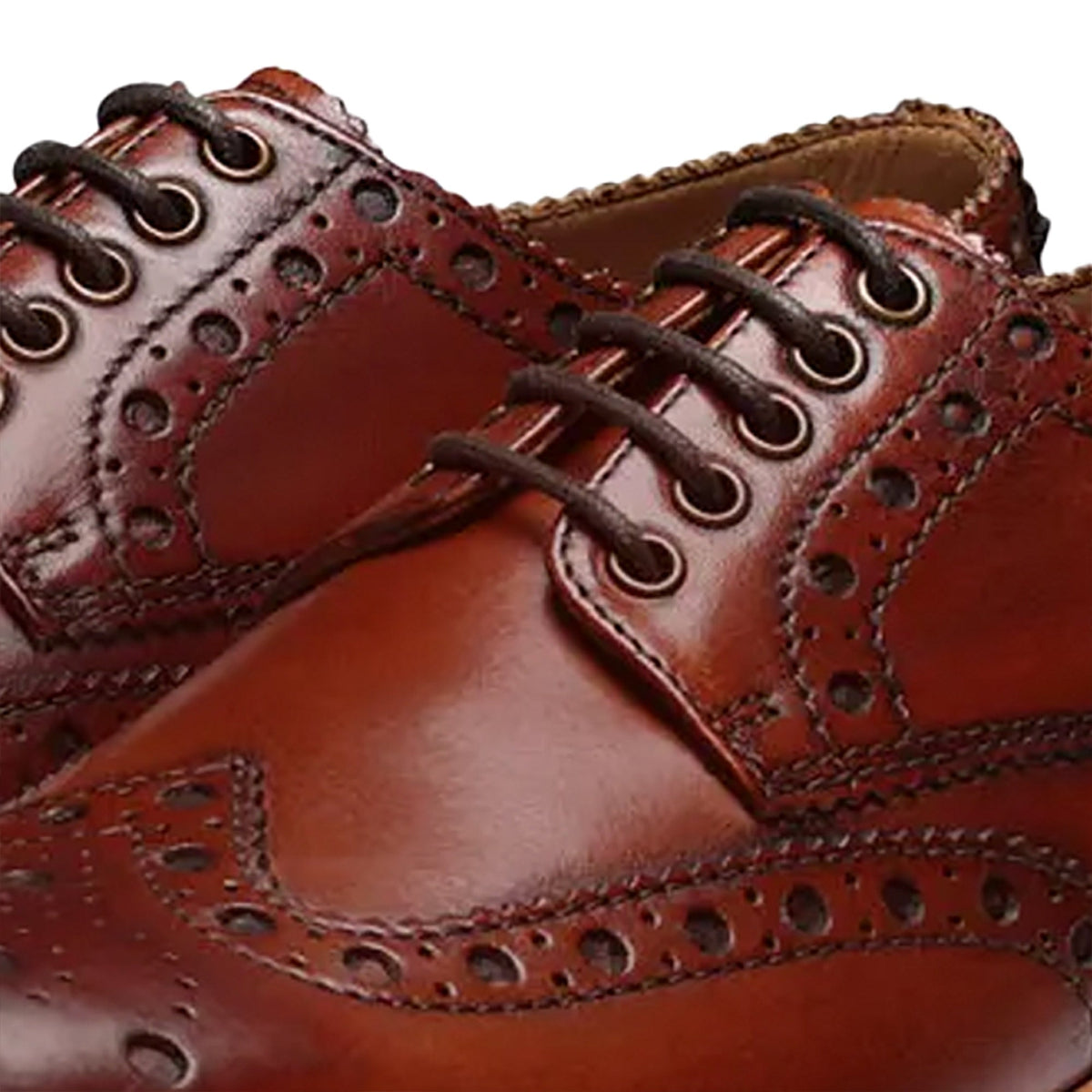 Grenson Archie Handpainted Shoes - Tan
