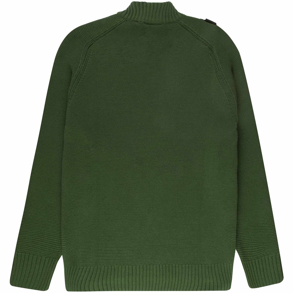 Ma Strum Milano Quarter Zip Knit - Oil Slick