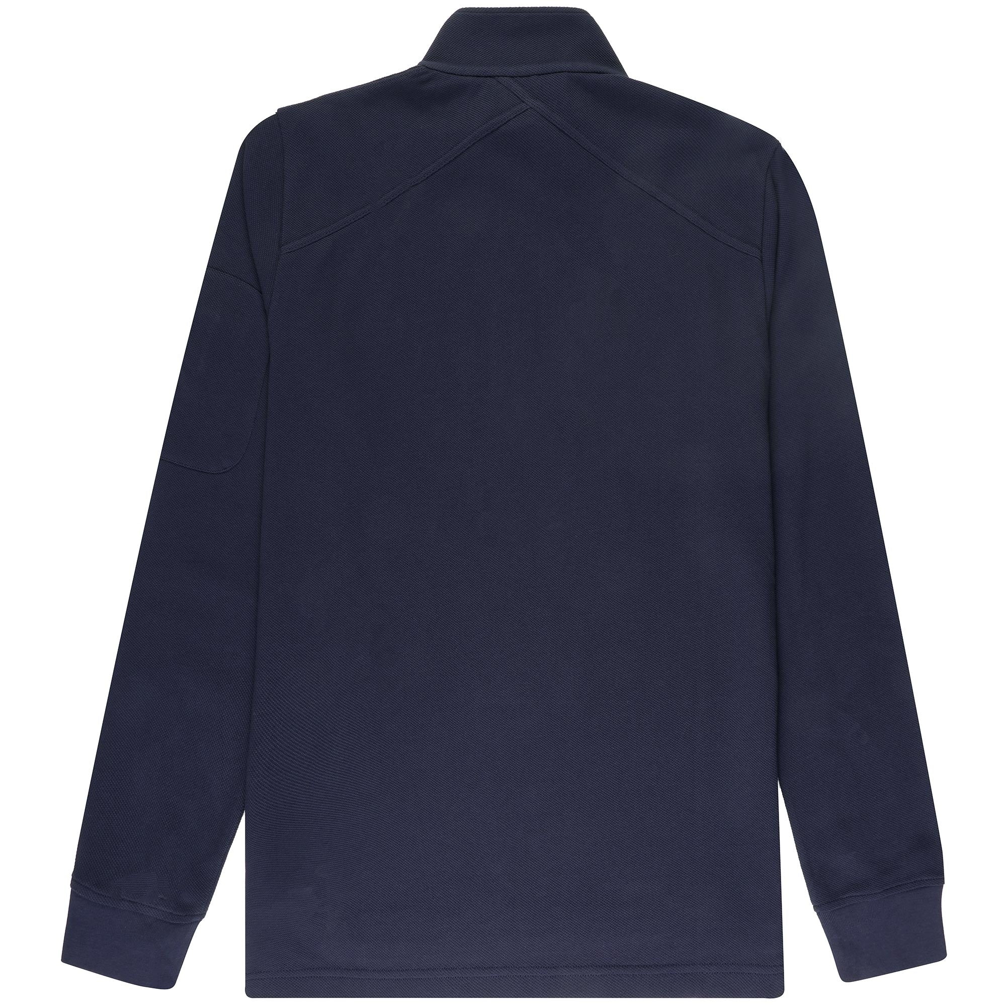 Ma Strum Long Sleeve Funnel Neck Polo Shirt - Ink Navy