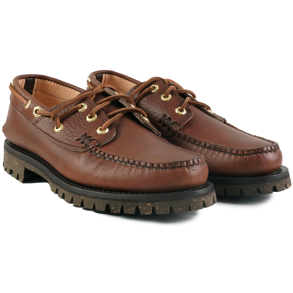 Yuketen Hex Eye Boat Shoes - Grizzly Brown