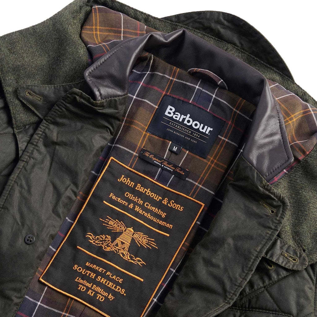 Barbour x TO KI TO Driving Quilted Wax Jacket - Archive