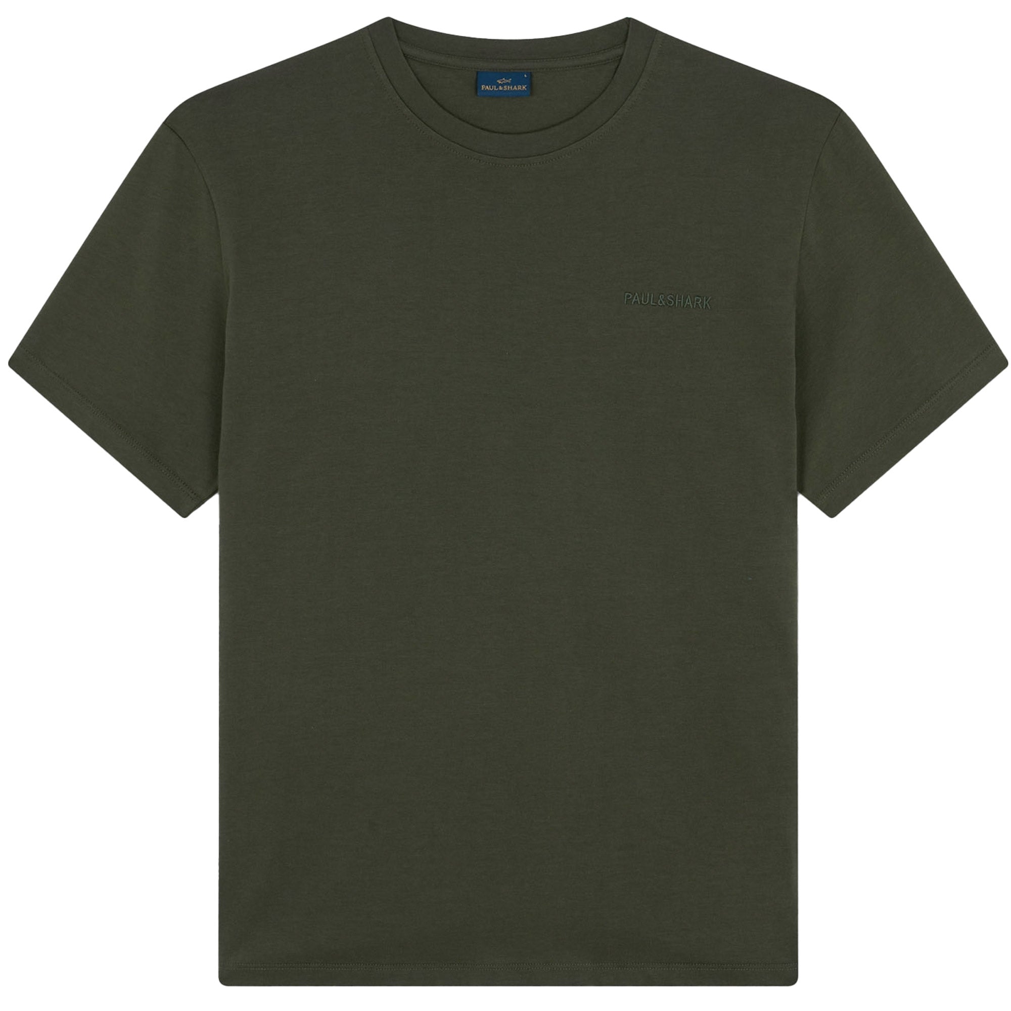 Paul and Shark Logo T-Shirt - Khaki