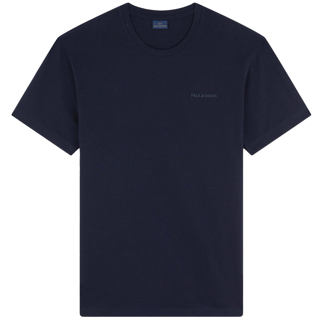 Paul and Shark Logo T-Shirt - Navy