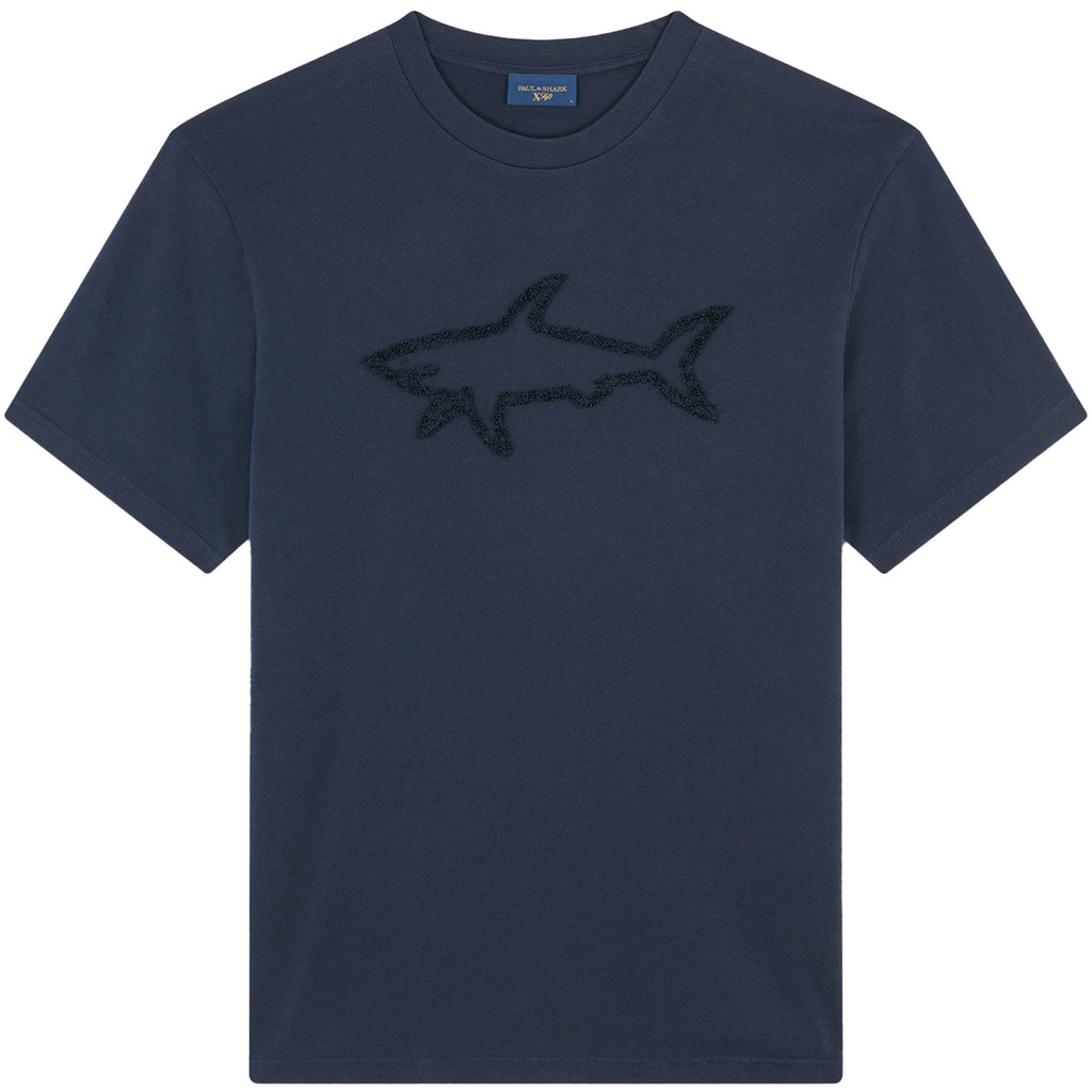 Paul and Shark Logo T-Shirt - Navy