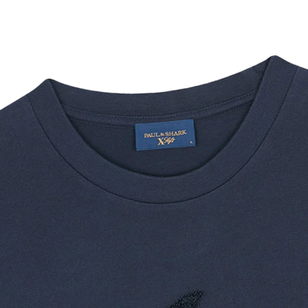 Paul and Shark Logo T-Shirt - Navy