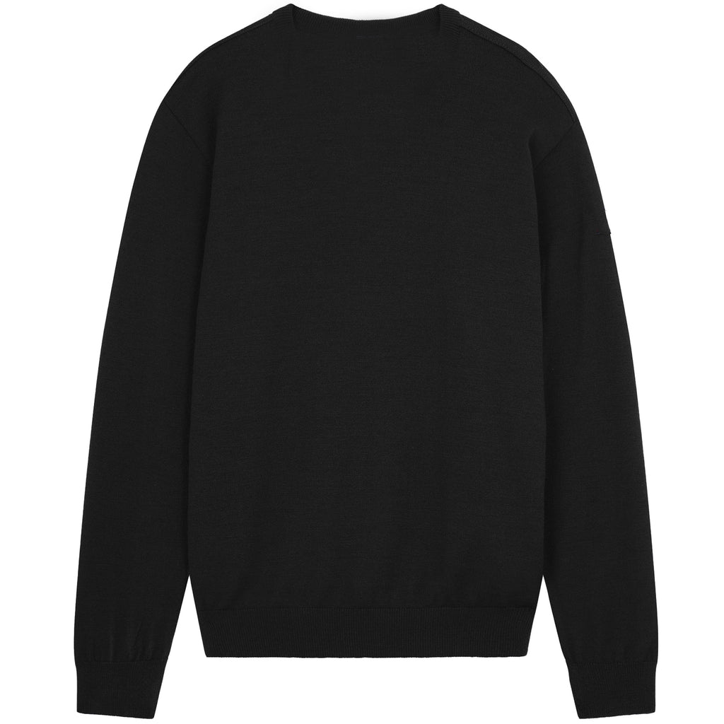 Paul and Shark Wool Crew Neck Jumper - Black