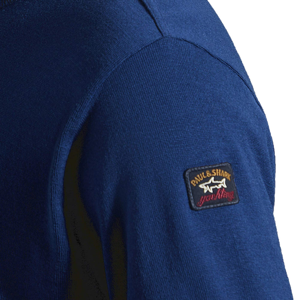 Paul and Shark Wool Crew Neck Jumper - Blue