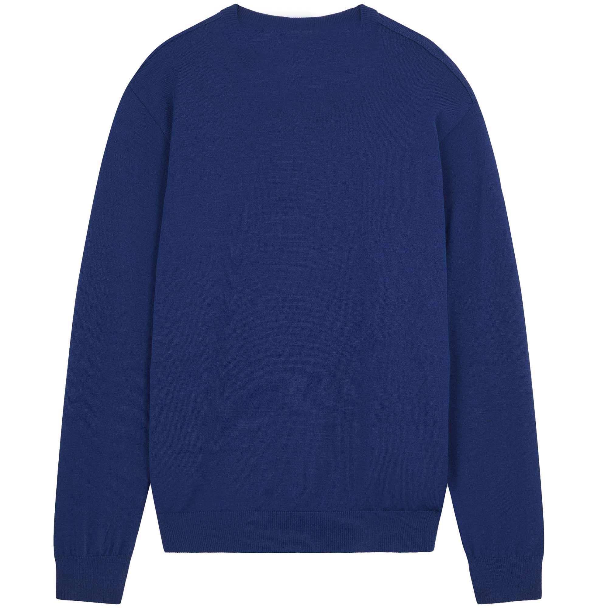 Paul and Shark Wool Crew Neck Jumper - Blue