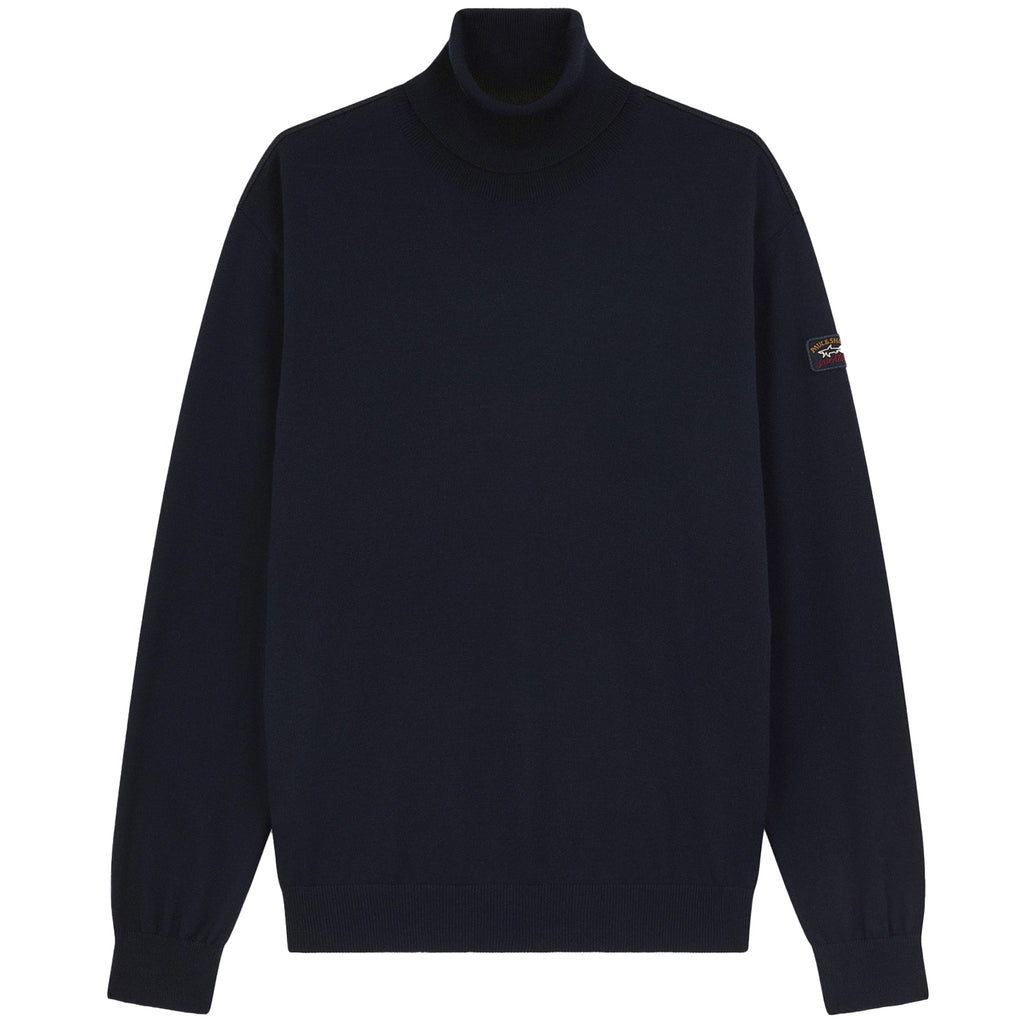 Paul and Shark Turtle Neck Jumper - Navy