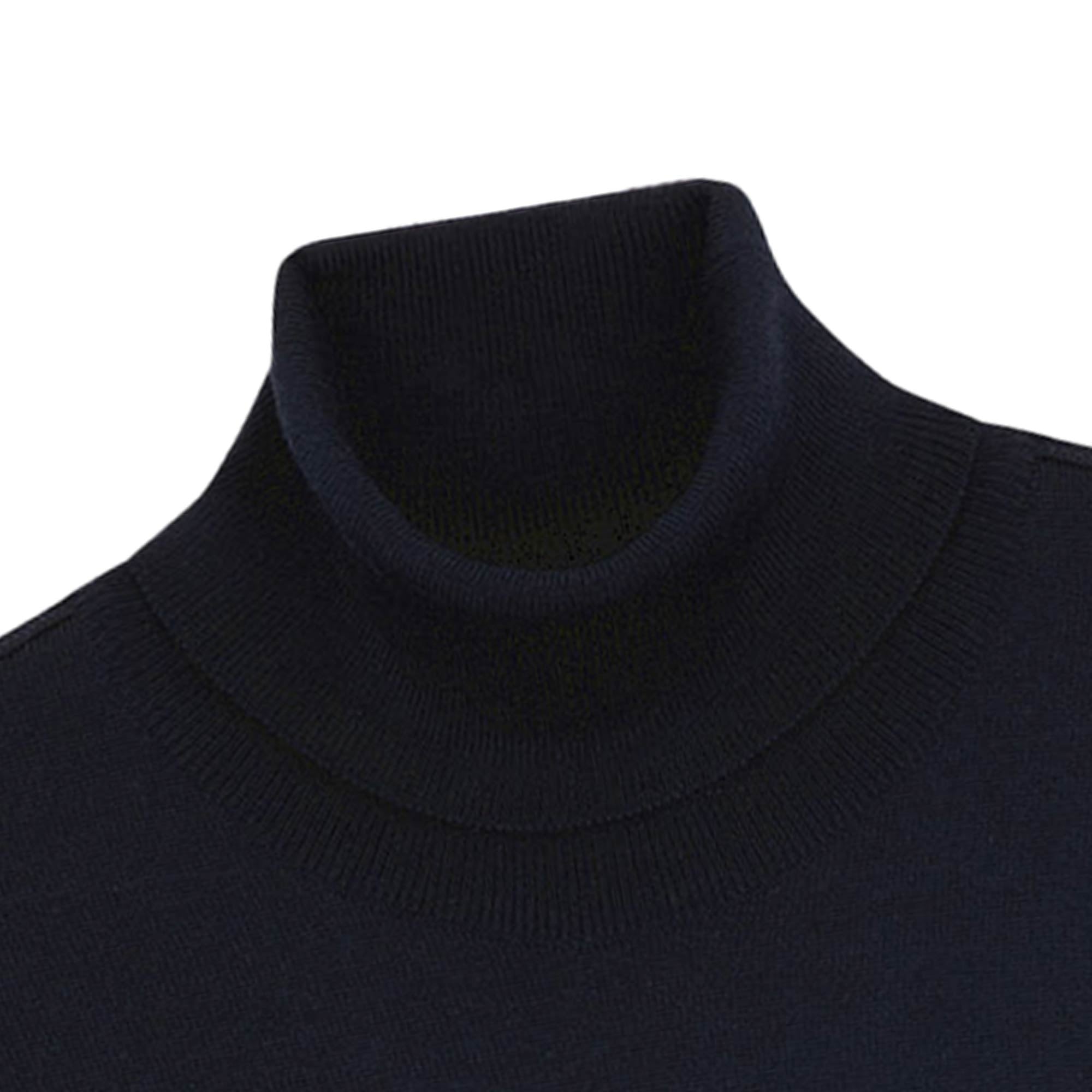 Paul and Shark Turtle Neck Jumper - Navy