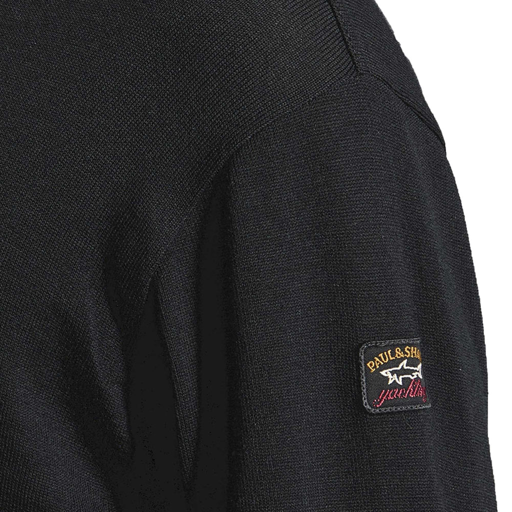 Paul and Shark Turtle Neck Jumper - Black