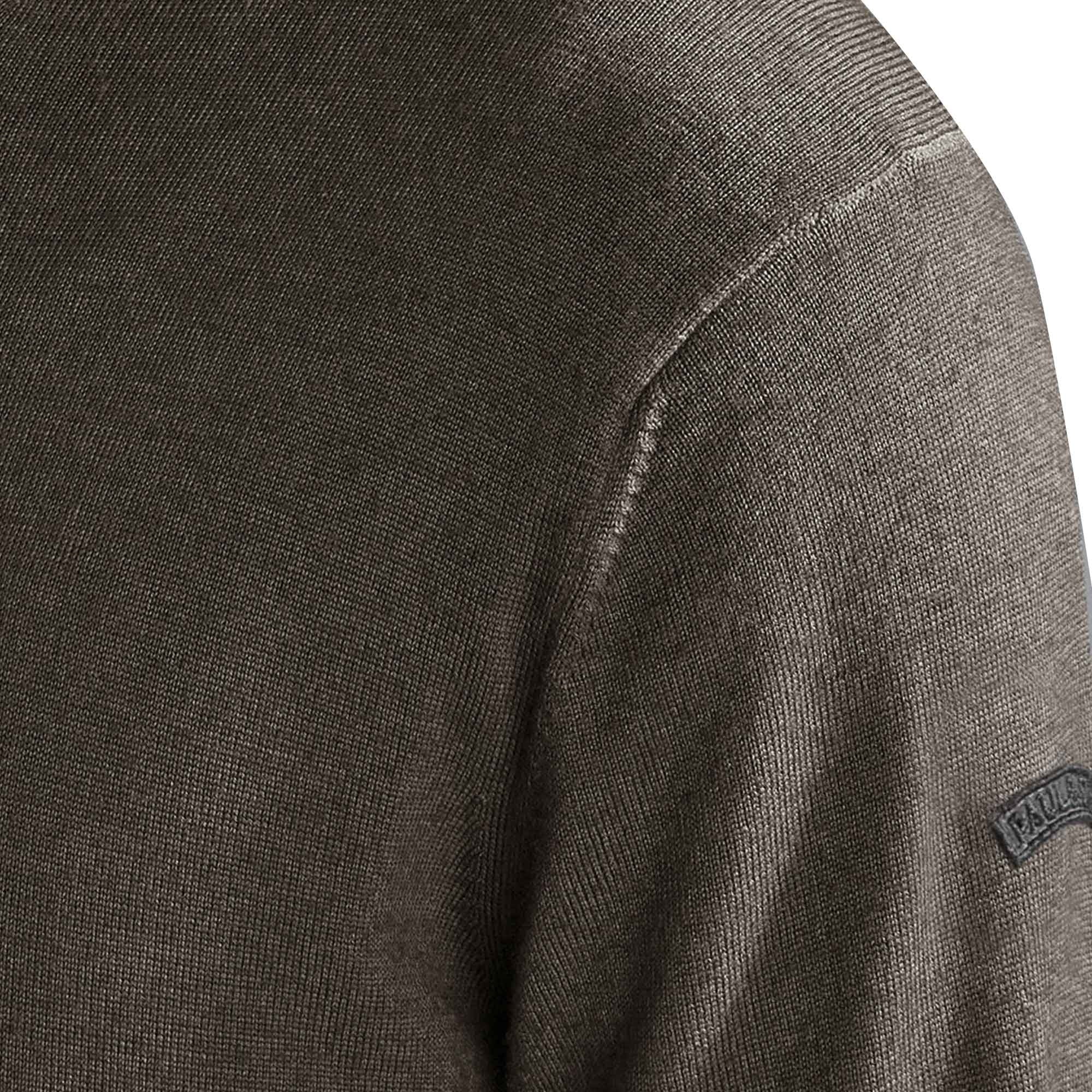 Paul and Shark Half Zip Sweater - Brown