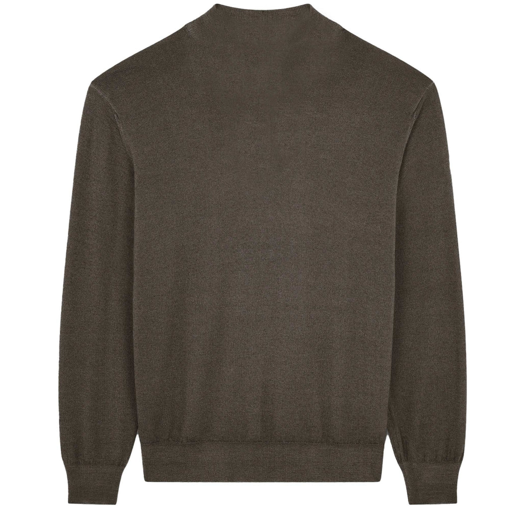 Paul and Shark Half Zip Sweater - Brown