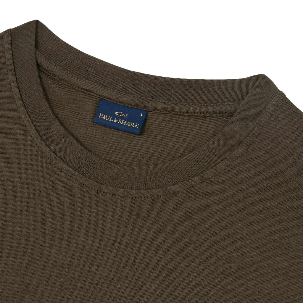 Paul and Shark Logo T-Shirt - Beige
