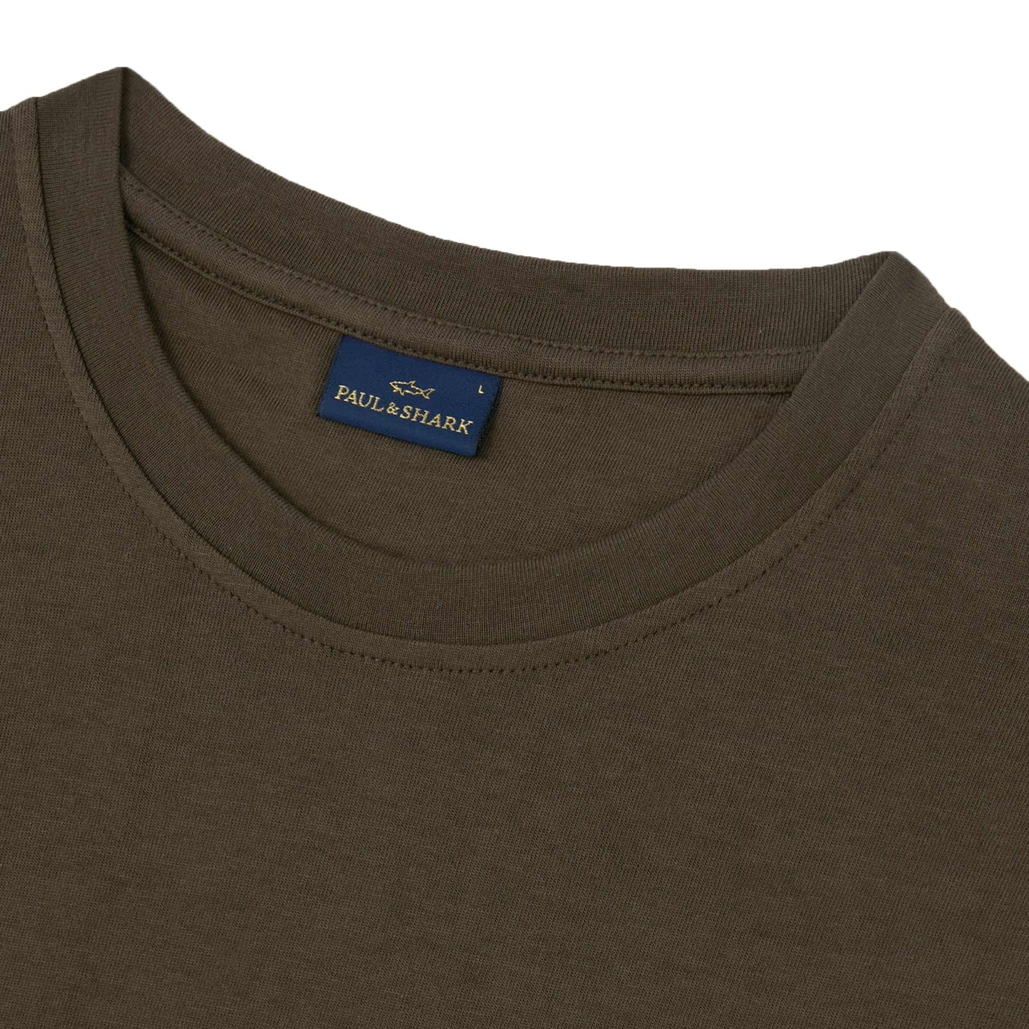 Paul and Shark Logo T-Shirt - Beige