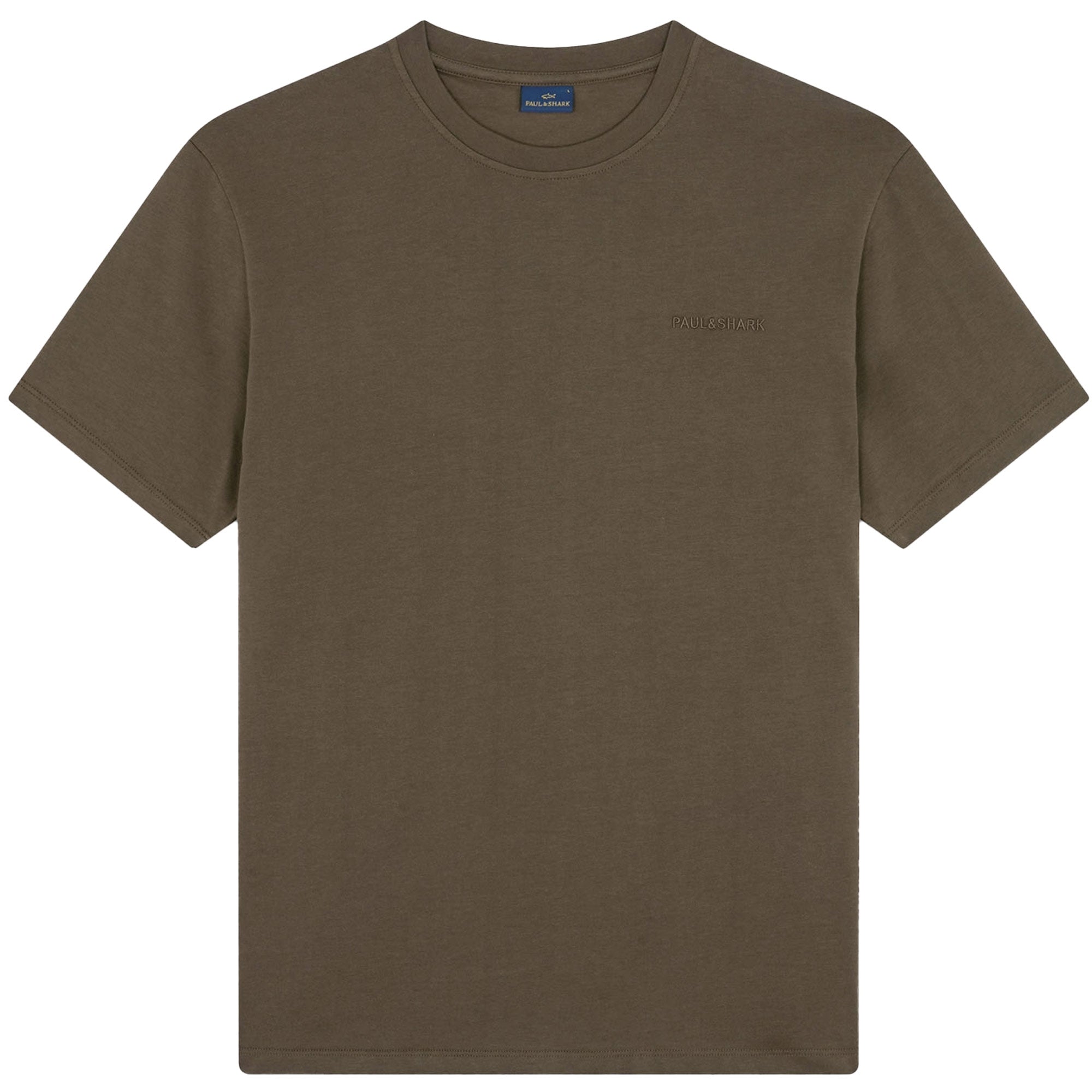 Paul and Shark Logo T-Shirt - Beige