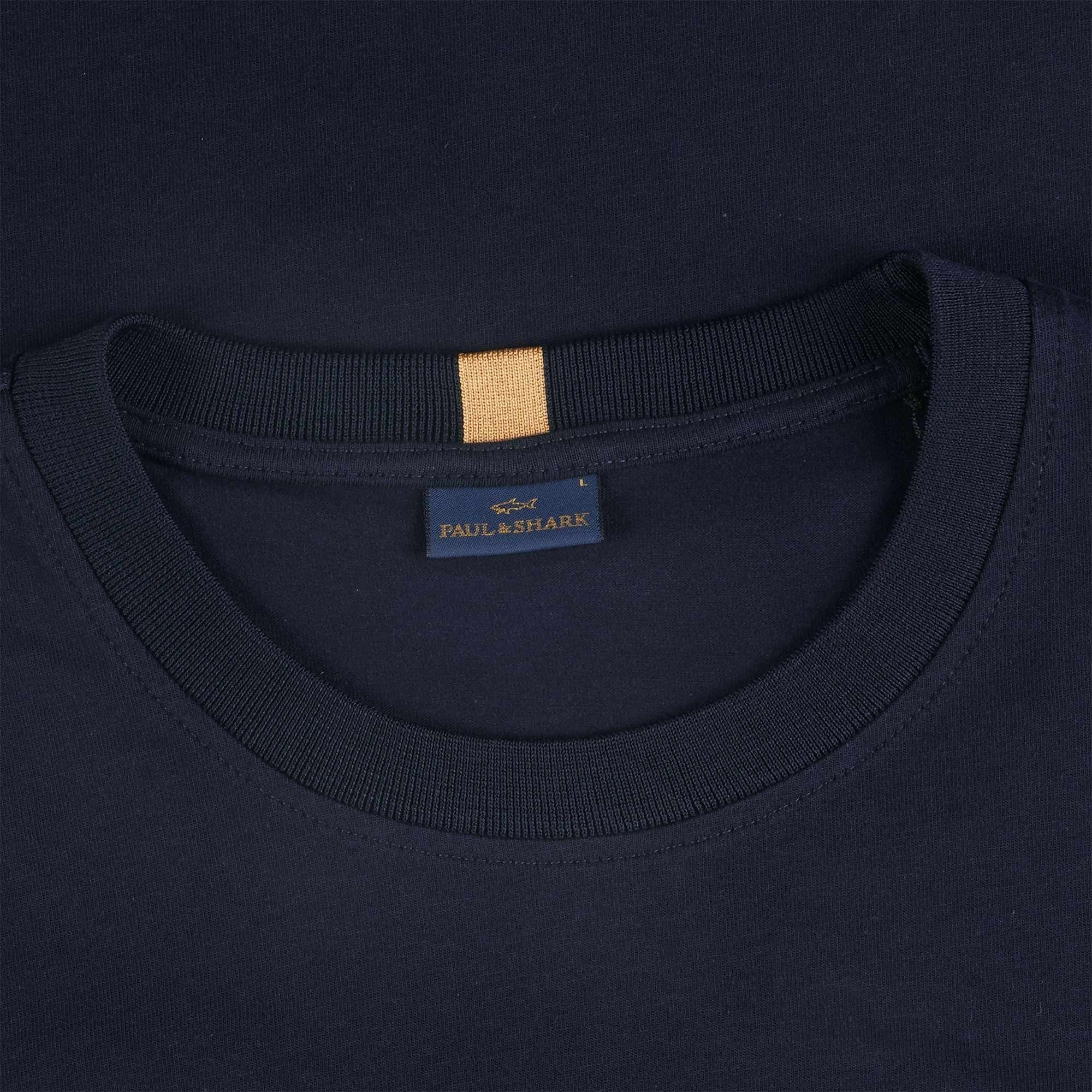 Paul and Shark Logo T-Shirt - Navy