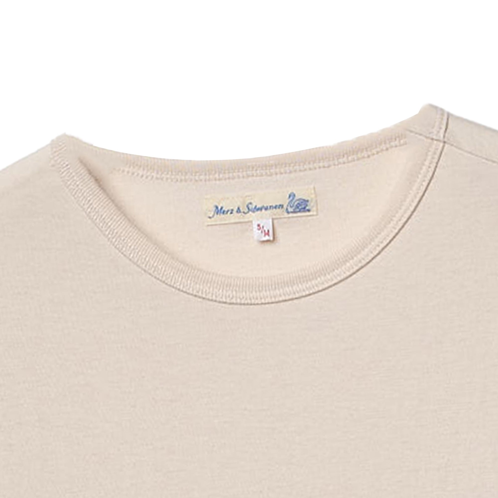 1950s Loopwheeled T-Shirt - Natural