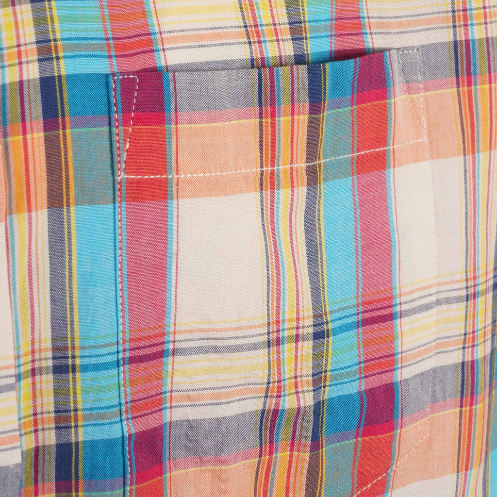 Real Hoxton Check Short Sleeves Shirt - Madras Delight