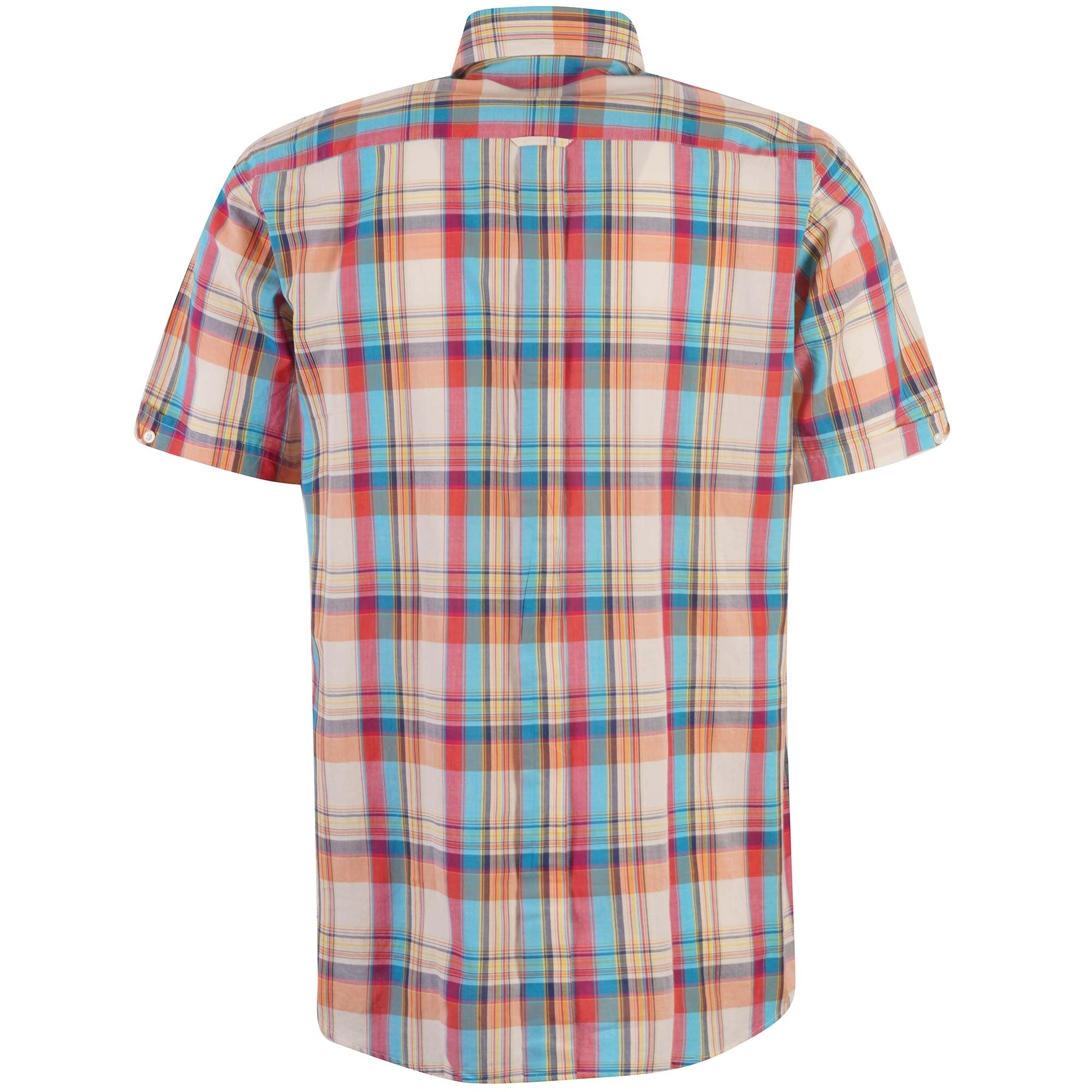 Real Hoxton Check Short Sleeves Shirt - Madras Delight