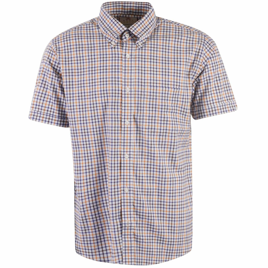 Real Hoxton Check Short Sleeves Shirt - Multi Grid