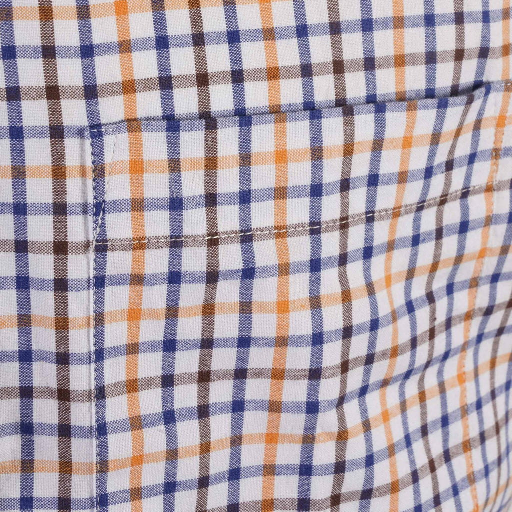 Real Hoxton Check Short Sleeves Shirt - Multi Grid