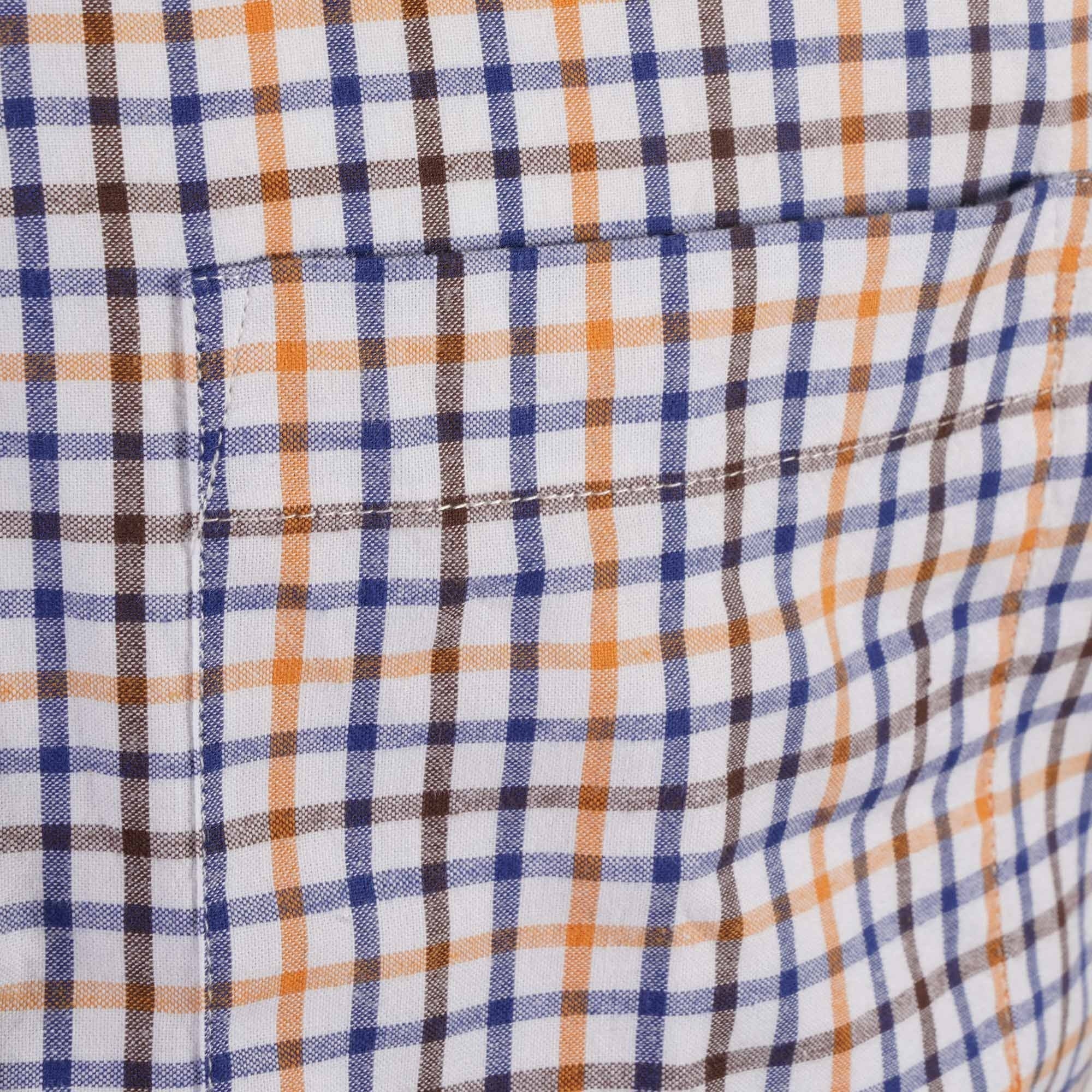 Real Hoxton Check Short Sleeves Shirt - Multi Grid