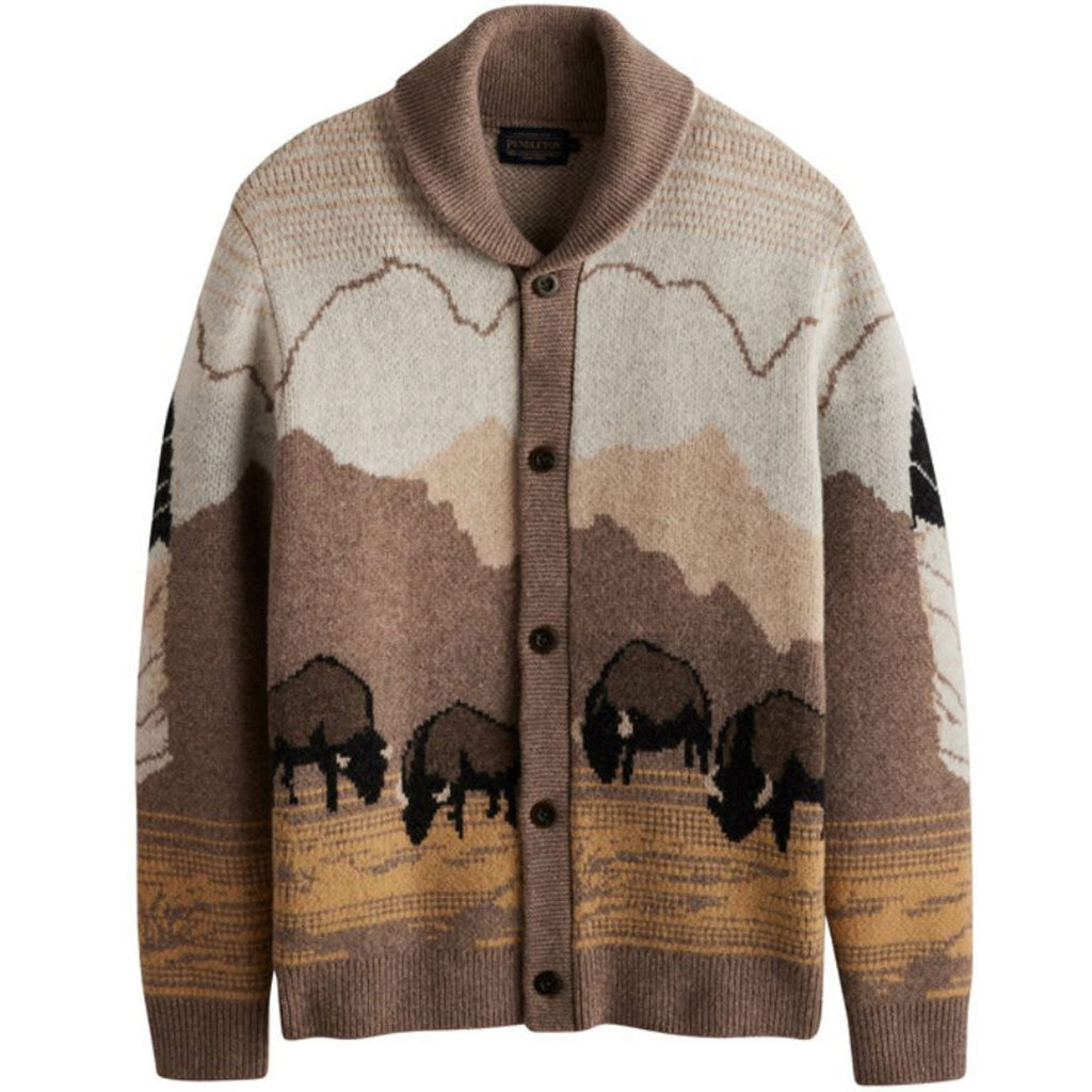 Pendleton Woolen Mills In Their Element Cardigan - Tan
