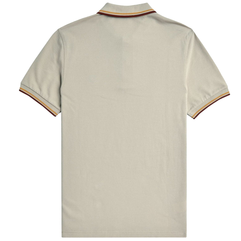 Fred Perry M3600 Twin Tipped Polo Shirt - Oatmeal
