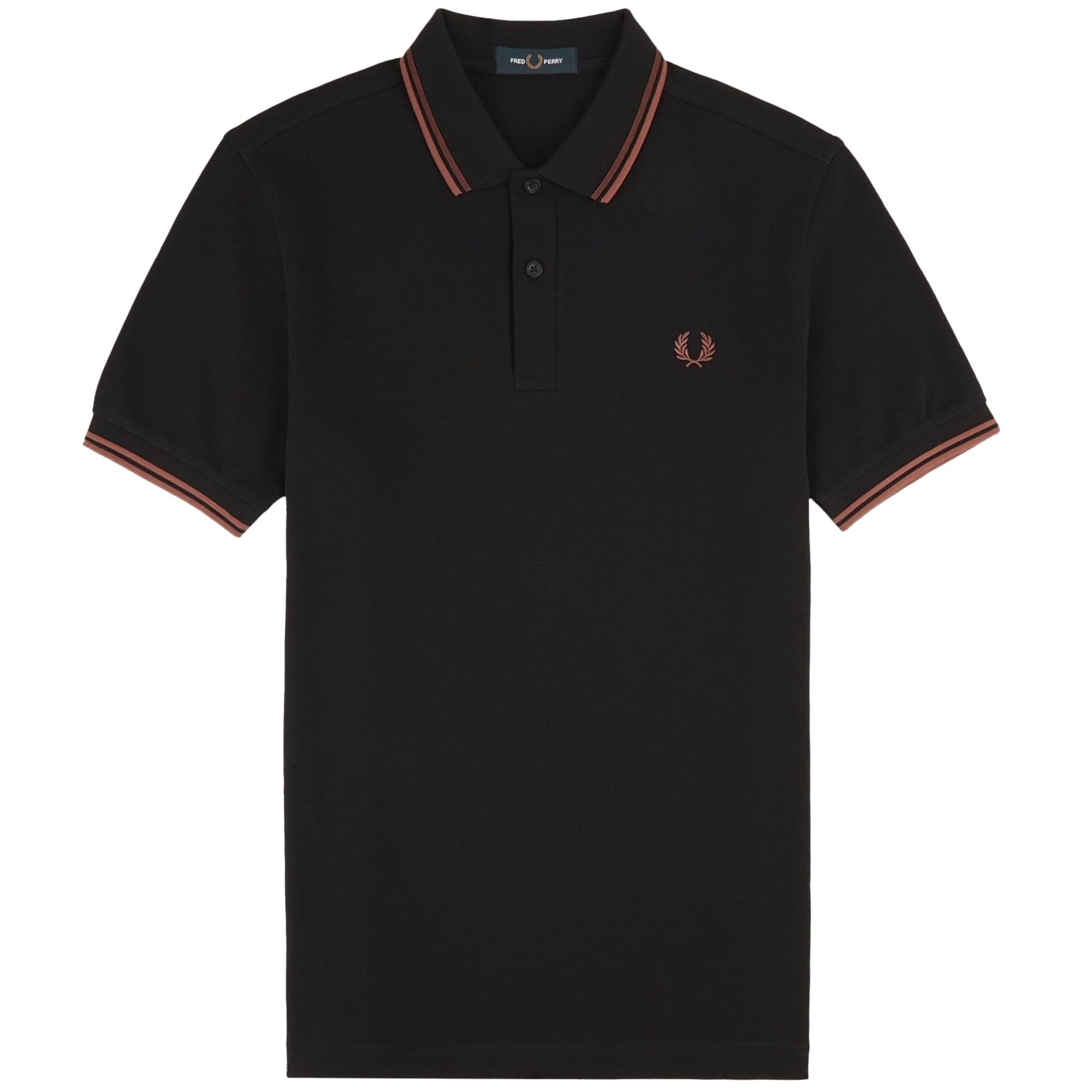 Fred Perry M3600 Twin Tipped Polo Shirt - Black