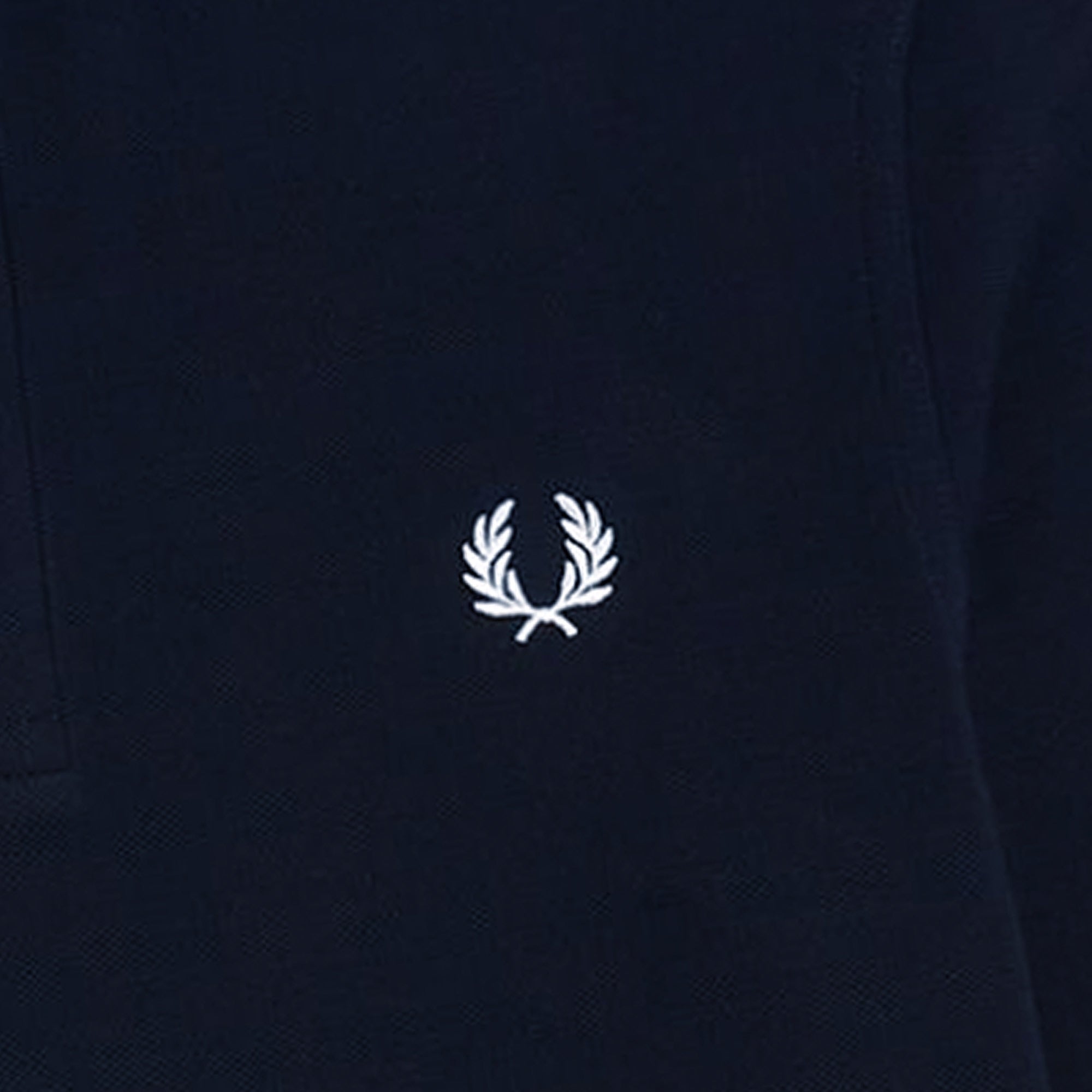 Fred Perry M3636 Long Sleeve Twin Tipped Polo Shirt - Navy and White
