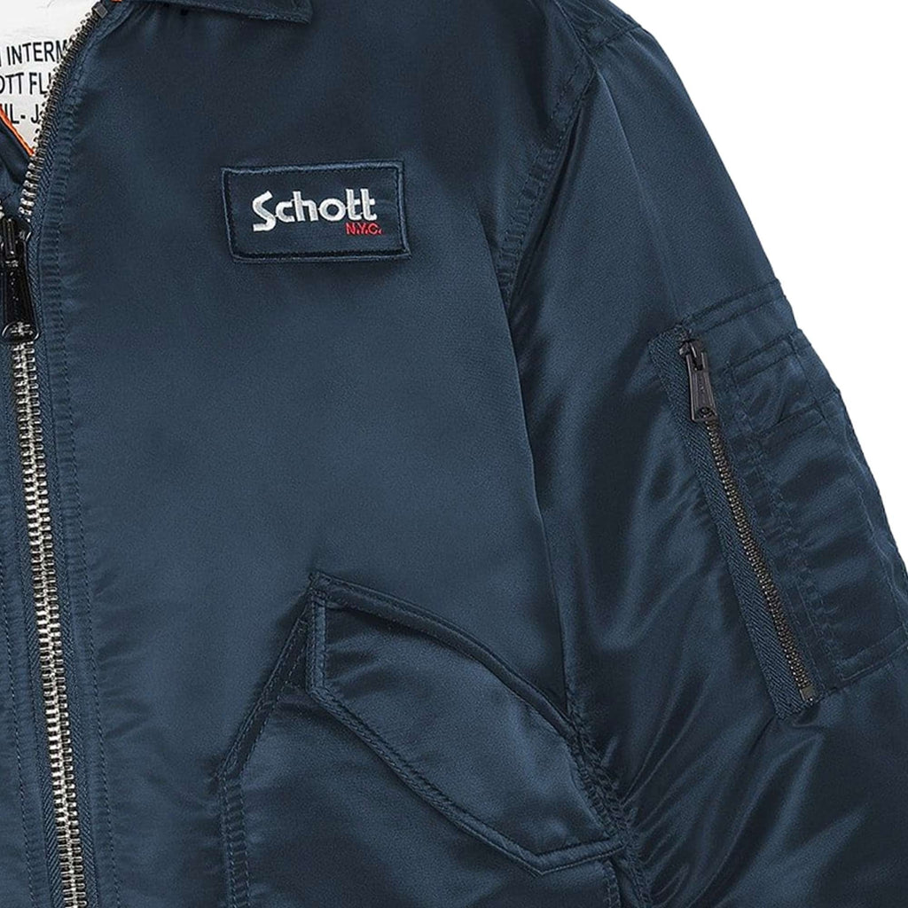 Schott NYC CWU 90's Fit Bomber Jacket - Navy