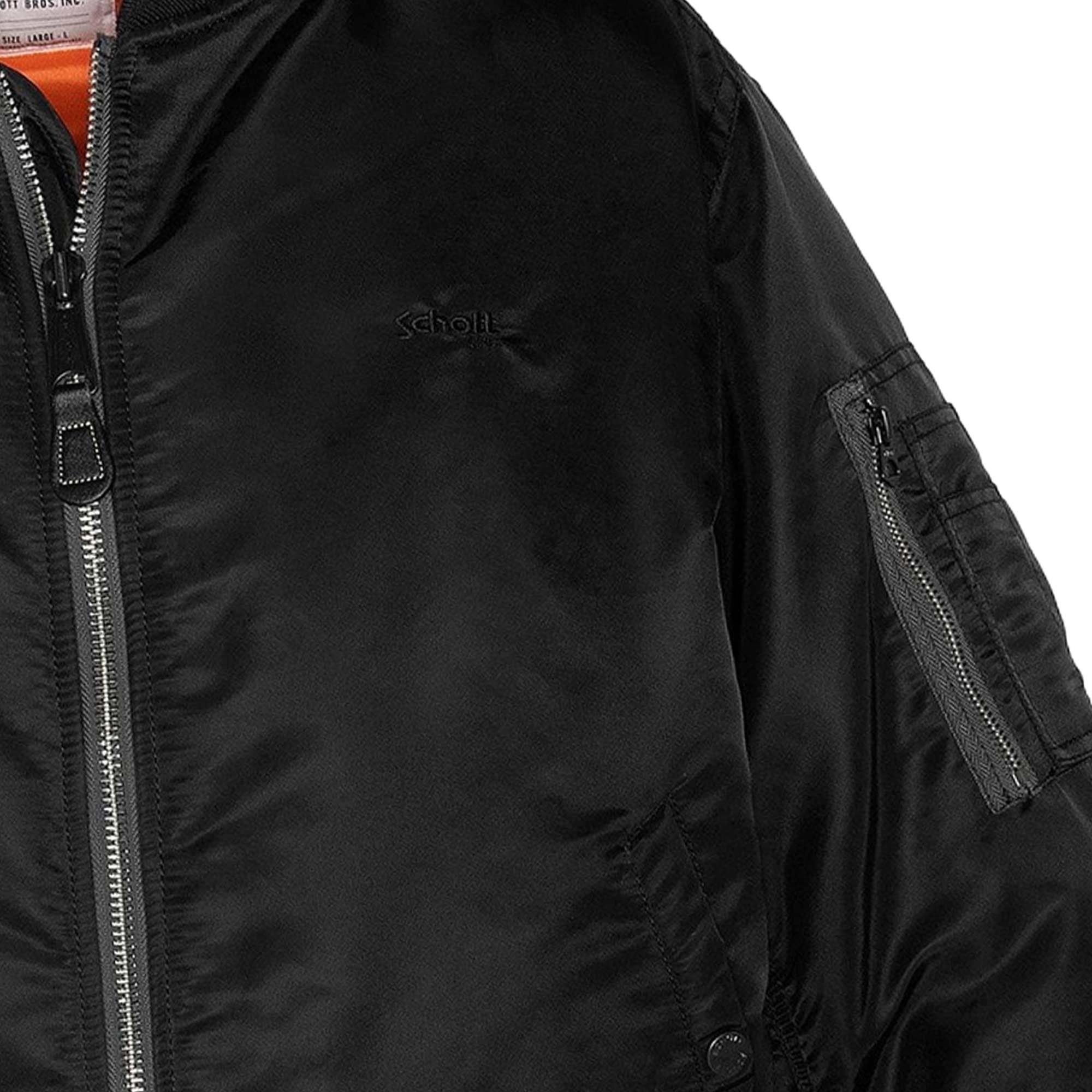 Schott MA-1 90's Fit Bomber Jacket - Black AIR90RS-BLK – Dandy Fellow