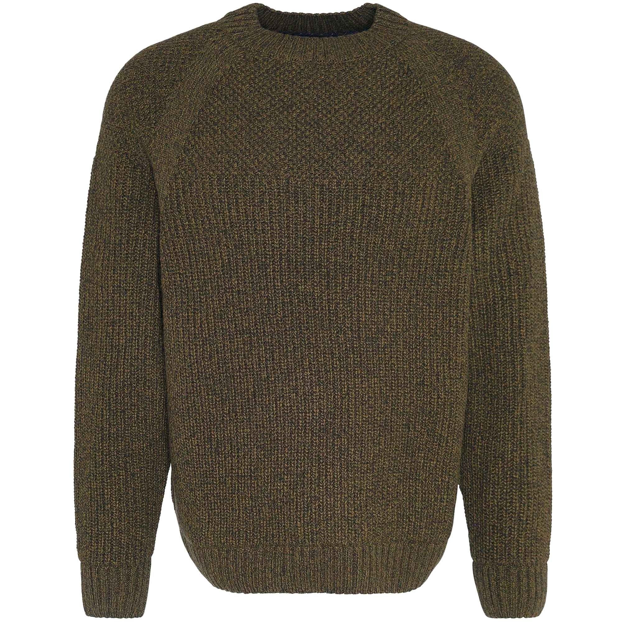 Barbour Gansey Oversized Crew Neck Jumper - Sage