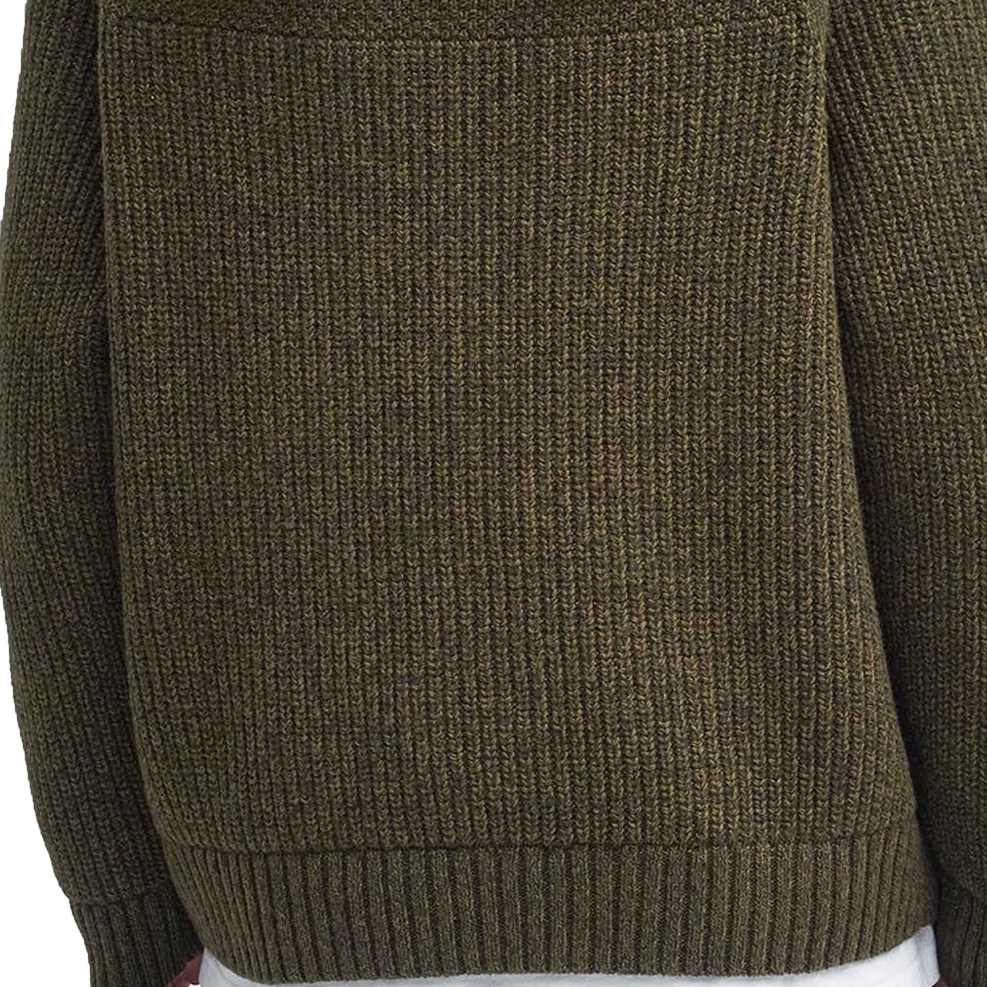 Barbour Gansey Oversized Crew Neck Jumper - Sage