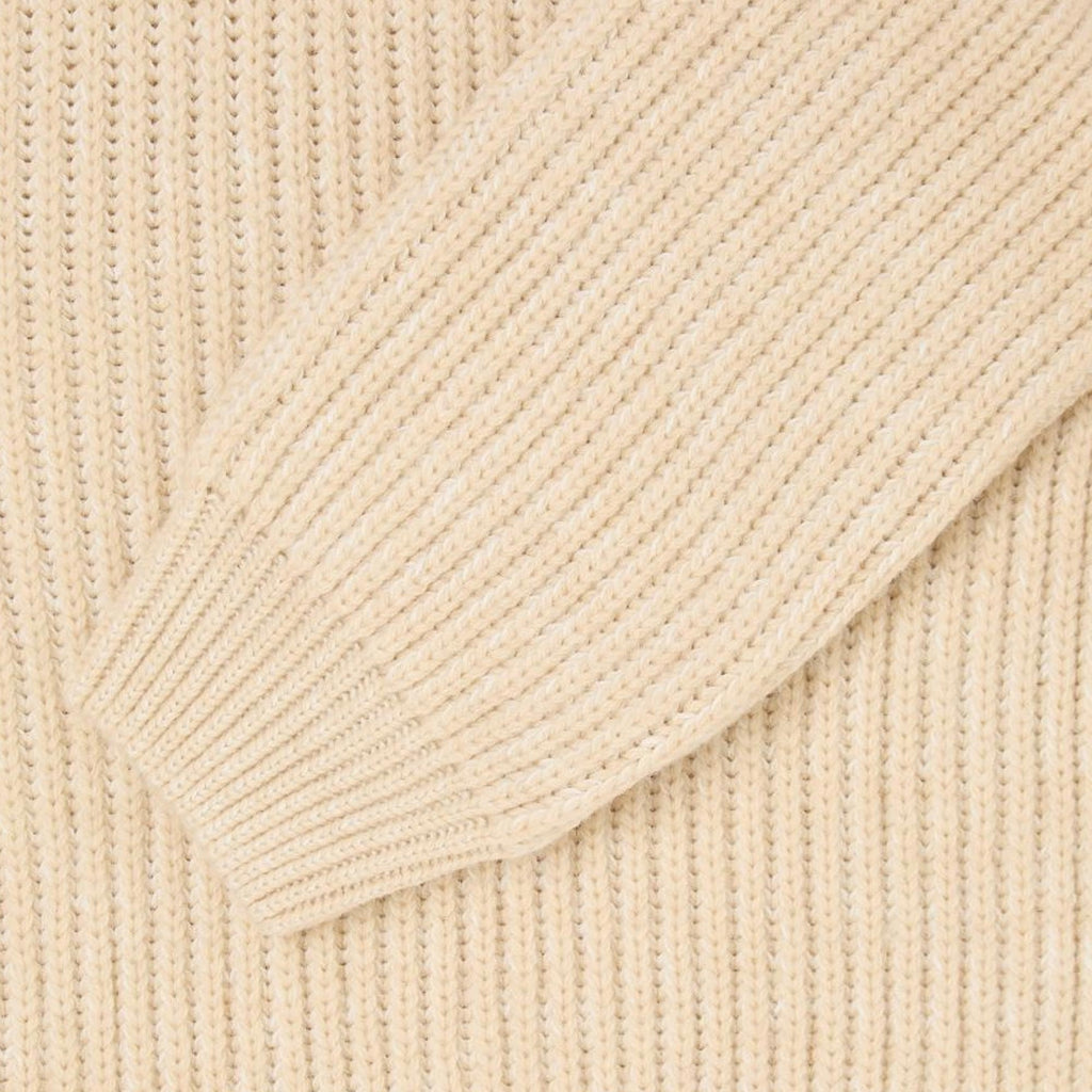 Edwin Roni High Collar Sweater - Beige