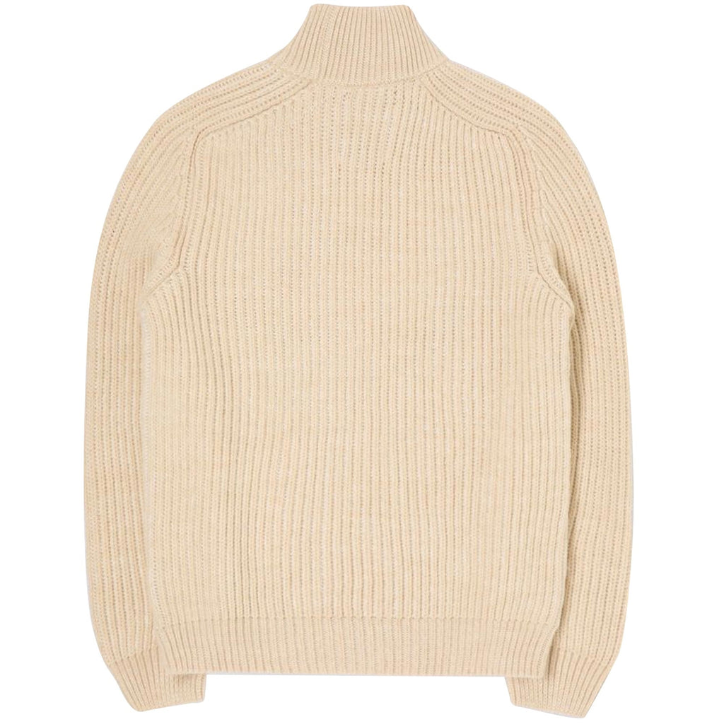Edwin Roni High Collar Sweater - Beige